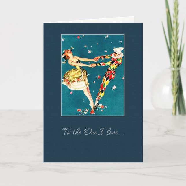 Cartão De Festividades Ao que eu amo. Dia dos Namorados (Frente)