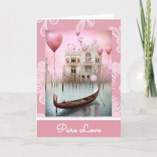 Cartão De Festividades *~* AP51 4 Love Boat Hearts Namorados romântico