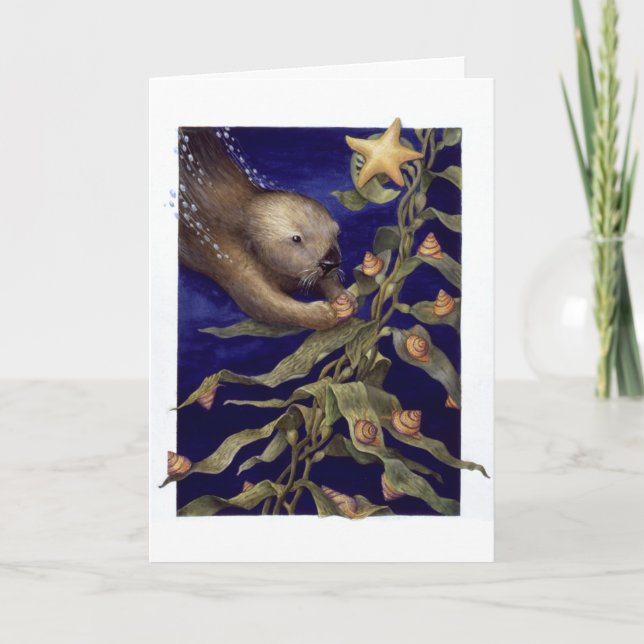 Cartão De Festividades Aparando a Árvore (Frente)