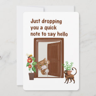 Cartão De Festividades Apenas passando para dizer olá!