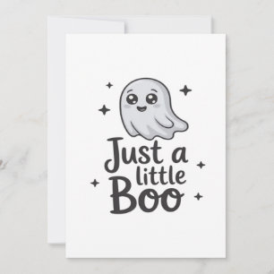 Cartão De Festividades Apenas Pequeno Boo Design Divertido