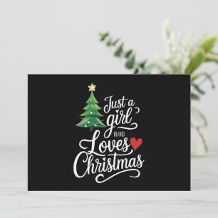 Cartão De Festividades Apenas Uma Menina Que Ama Presente De Família Da Á