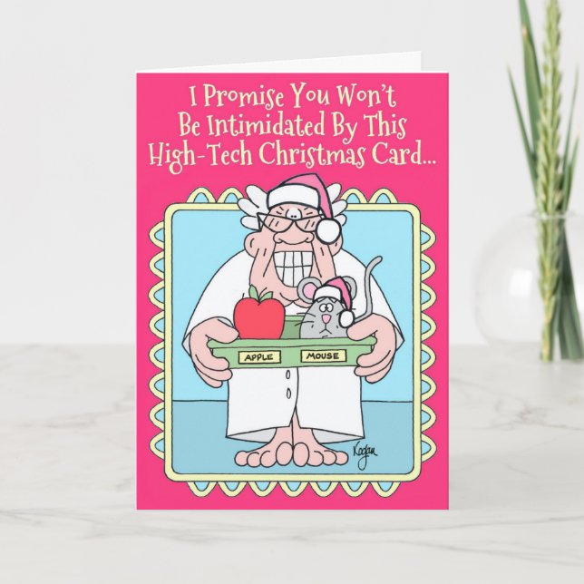 Cartão De Festividades APPLE MOUSE Christmas Card (Frente)