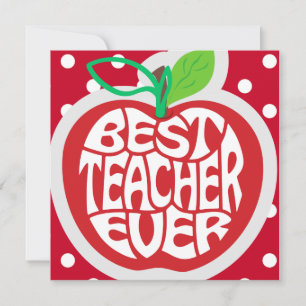 Cartão De Festividades Apreciação do Professor