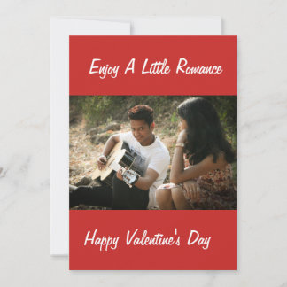 CARTÃO DE FESTIVIDADES APROVEITE UM POUCO DE ROMANCE DIA DOS NAMORADOS