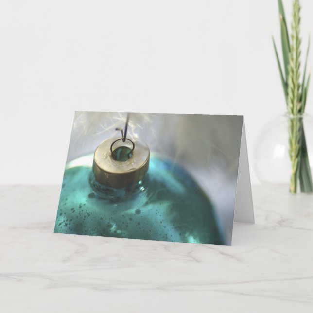 Cartão De Festividades Aqua Ornament (Frente)