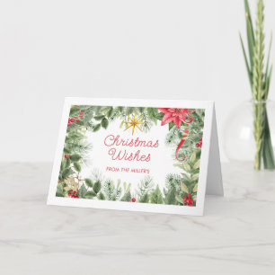 Cartão De Festividades Aquarela Estrela de Belém Versículo Bíblico Cristã