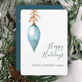 Cartão De Festividades Aquarela Personalizada Única de Felizes Festas Cor