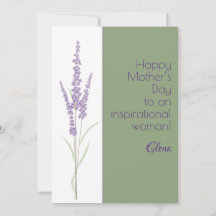 Aquarela roxo lavanda desejo dia das mães