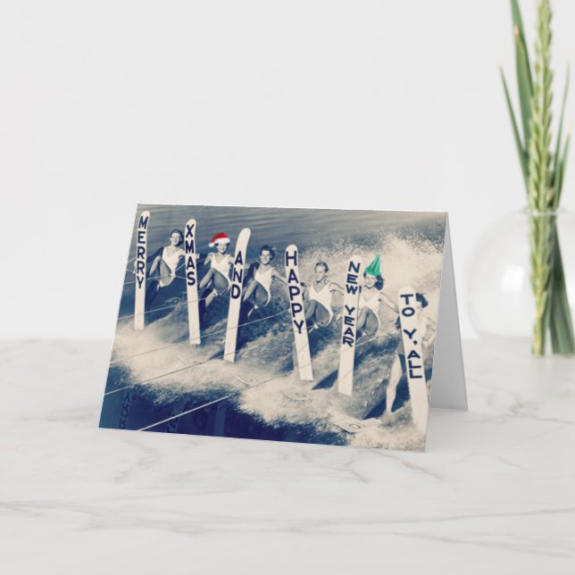 Cartão De Festividades Aquecedores de água trazendo alegria de férias! (Frente)