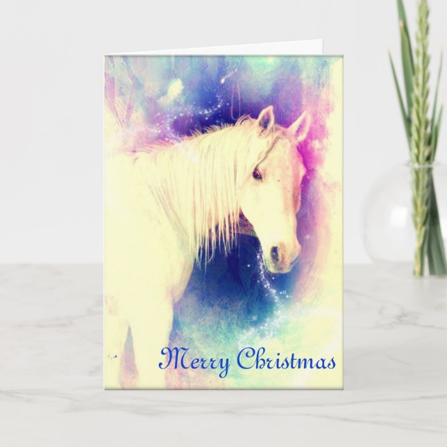 Cartão De Festividades Arabian Horse Magic Christmas Card (Frente)