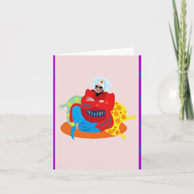 Cartão De Festividades Arabian King (Frente)