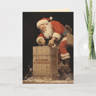 Cartão De Festividades Aranhas e Cobras!