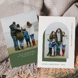 Cartão De Festividades Arca de Natal Simples | Foto em Dois Modernos