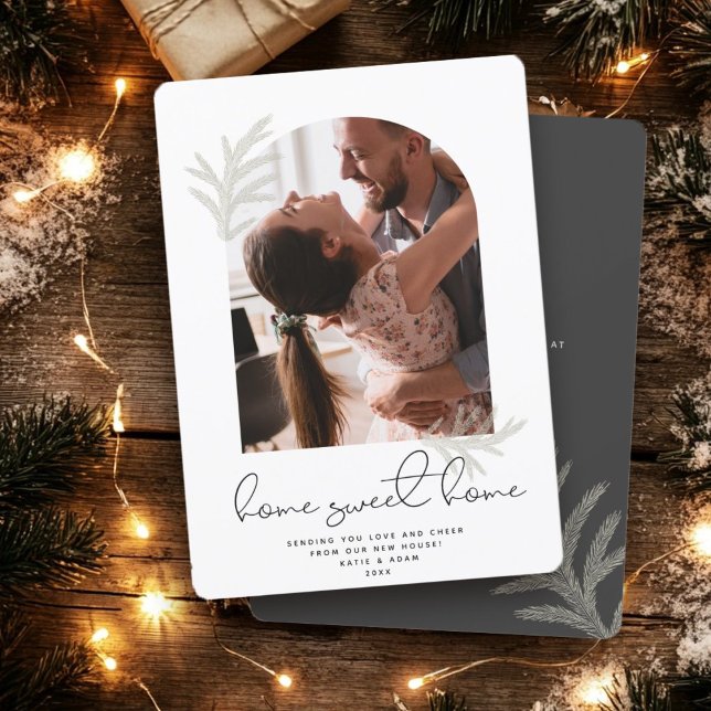 Cartão De Festividades Arca Elegante | HOME SWEET HOME Modern Spruce (Criador carregado)