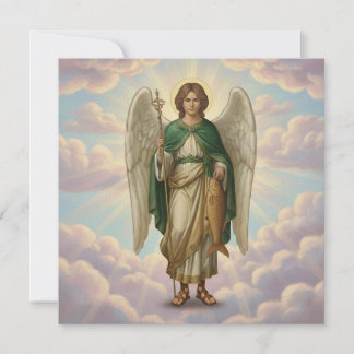 Cartão De Festividades Arcanjo Anjo Rafael