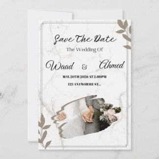 Cartão De Festividades  Arch Wedding Invitation | Modern Aesthetic 