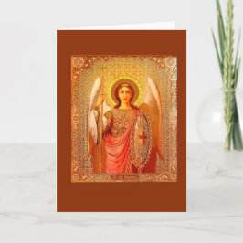 CARTÃO DE FESTIVIDADES ARCHANGEL MICHAEL - VINTAGE CHRISTMAS CARD