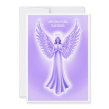 Archangel Zadkiel Purple E White Christmas