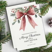 Arco de Aquarela Vermelha Feliz Natal