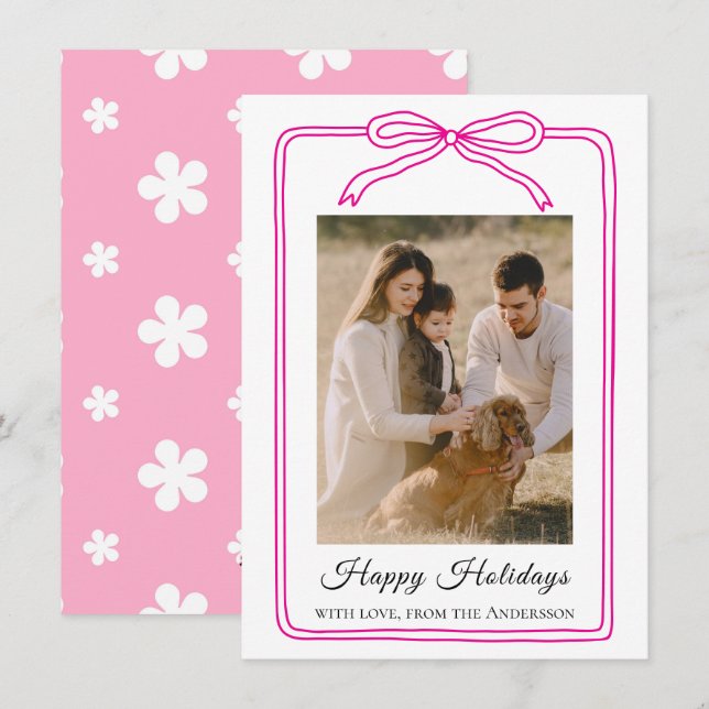 Cartão De Festividades Arco de Felicitações (Frente/Verso)