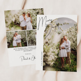 Cartão De Festividades Arco de Merry + Bright Script Foto