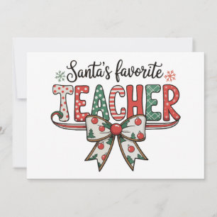 Cartão De Festividades Arco de Natal da Escola do Professor Favorito do P