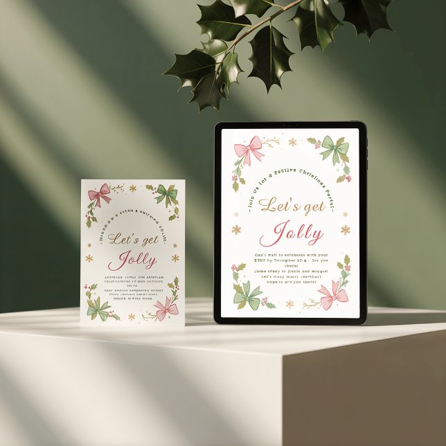 Cartão De Festividades Arco de Natal Whimsical com vamos Jolly - Dobrado (Criador carregado)