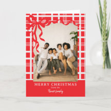 Arco Elegante e Xadrez Personalizado Foto Natal