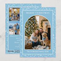 Arco Família Multi-Foto Azul Floco de Neve