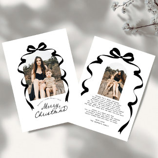 Cartão De Festividades Arco moderno Foto Feliz Arco de Natal