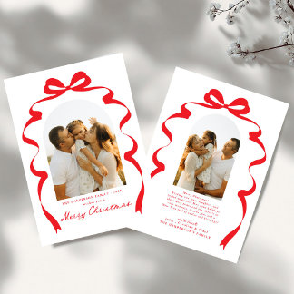 Cartão De Festividades Arco moderno Foto Feliz Arco de Natal