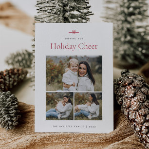 Cartão De Festividades Arco moderno Foto mínima simples 3