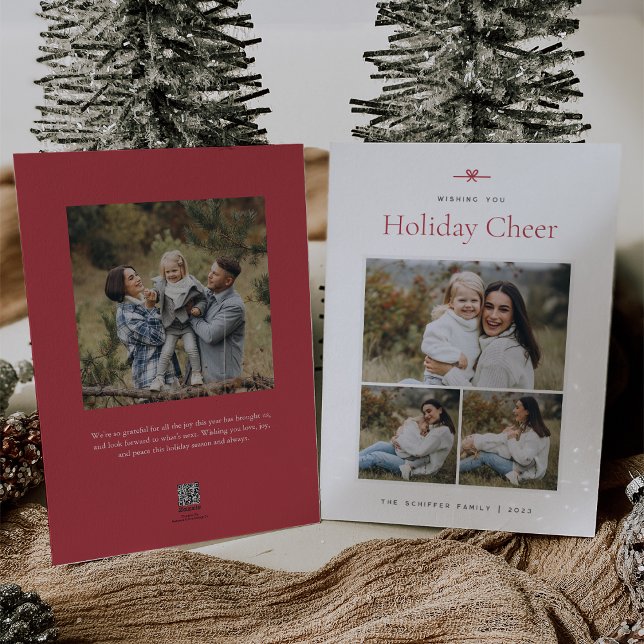 Cartão De Festividades Arco moderno | Foto mínima simples 3 (Criador carregado)