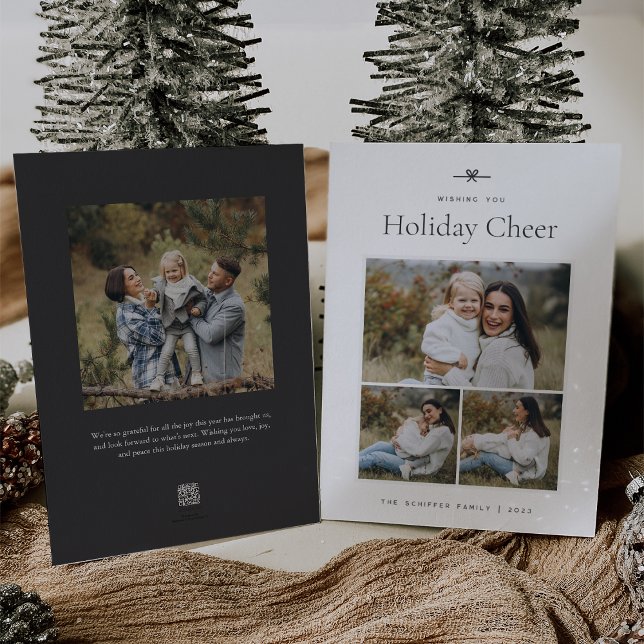 Cartão De Festividades Arco moderno | Foto mínima simples 3 (Criador carregado)