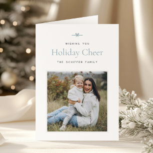 Cartão De Festividades Arco moderno Simples Natal de Foto Mínimo