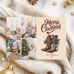 Cartão De Festividades Arco Ocidental e Boot Natal 3 Foto