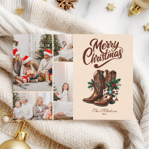 Cartão De Festividades Arco Ocidental e Boot Natal 4 Foto