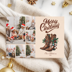Cartão De Festividades Arco Ocidental e Boot Natal 6 Foto