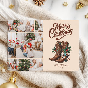 Cartão De Festividades Arco Ocidental e Boot Natal 7 Foto
