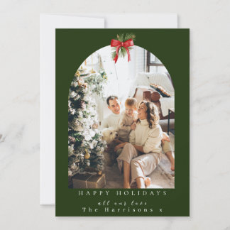 Cartão De Festividades Arco Vermelho do Arco Fotográfico Natal 1