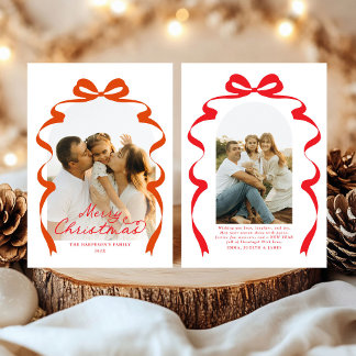 Cartão De Festividades Arco Vermelho Foto Feliz Arco de Natal