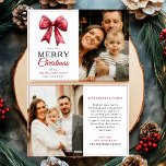 Cartão De Festividades Arco Vermelho Moderno Feliz Foto de Natal<br><div class="desc">Envie desejos de feriado com o Cartão de Férias de Natal Feliz do Arco Vermelho Moderno! Esta carta festiva apresenta uma paleta clássica de cor vermelha e verde com sotaque de arco, fazer uma combinação perfeita de elegância moderna e tradição de feriados. Personalize-o com uma foto da família favorita para...</div>