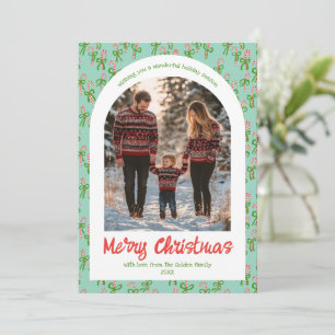 Cartão De Festividades Arcos de Candycanes - Foto do Arch Personalizado d
