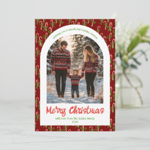 Cartão De Festividades Arcos de Candycanes - Foto do Arch Personalizado d