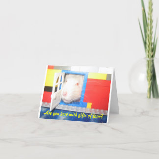 Cartão De Festividades Are you here with gifts of love?