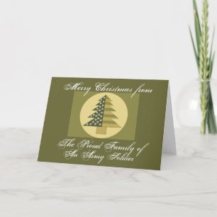 CARTÃO DE FESTIVIDADES ARMY FAMILY CHRISTMAS CARD
