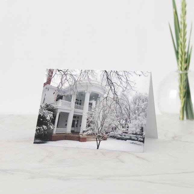 Cartão De Festividades Arquitetura do Natal Raleigh NC Carolina do Norte (Frente)