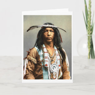 Cartão De Festividades Arrowmaker, um Ojibwa bravo, 1903