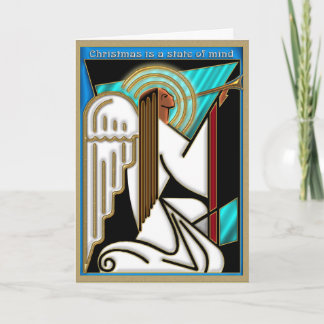 Cartão De Festividades Art Deco Christmas State of Mind